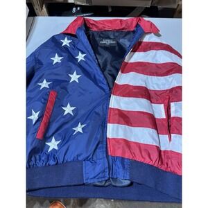 Leather Gallery American‎ Flag Jacket Size L